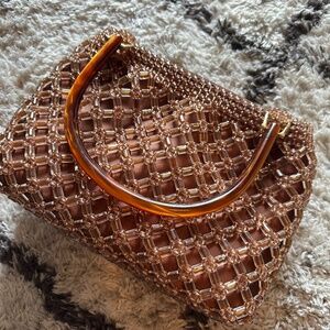 Vintage Lucky Duck chunky beaded handbag